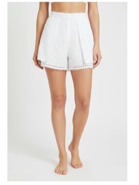 Sass & Bide Two Super Powers White Eyelet Tailored Shorts 6